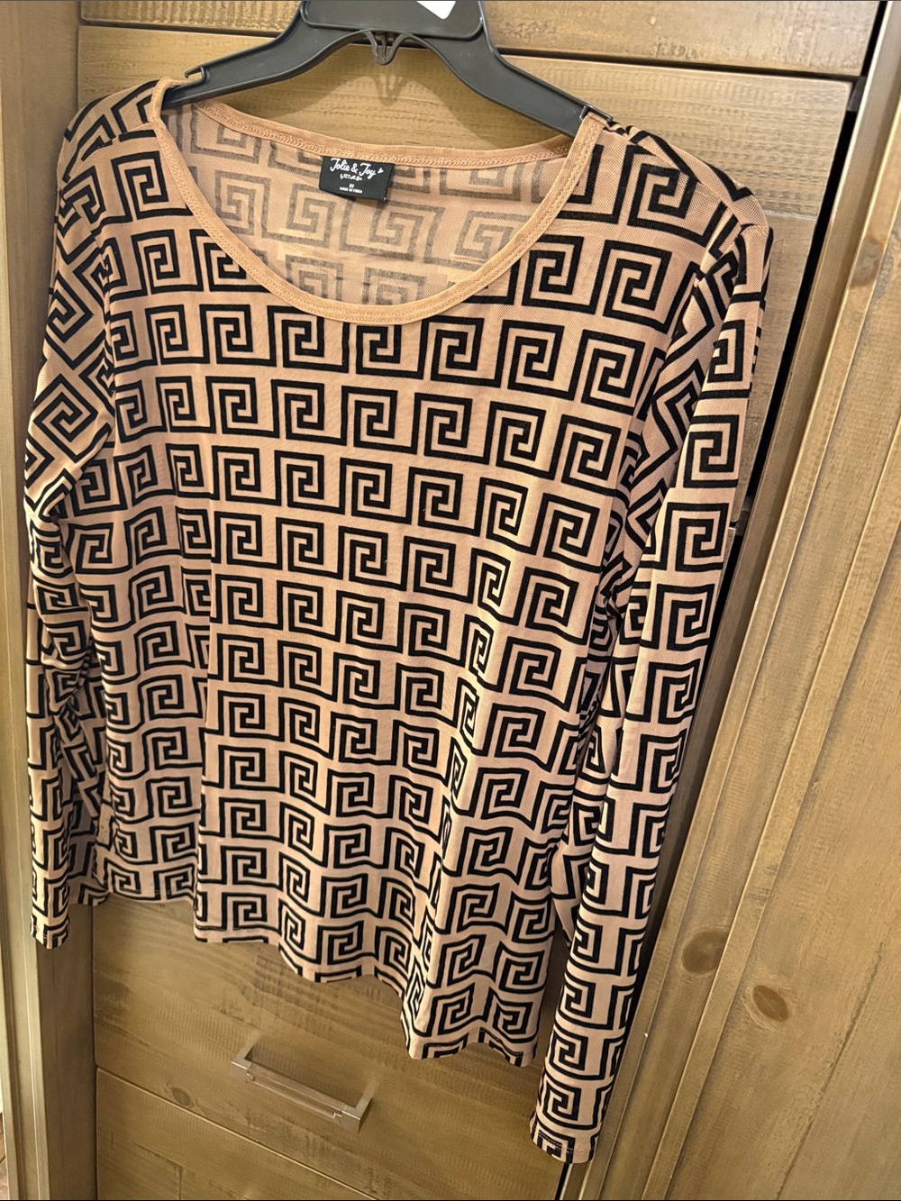 Long Sleeve Mesh Top